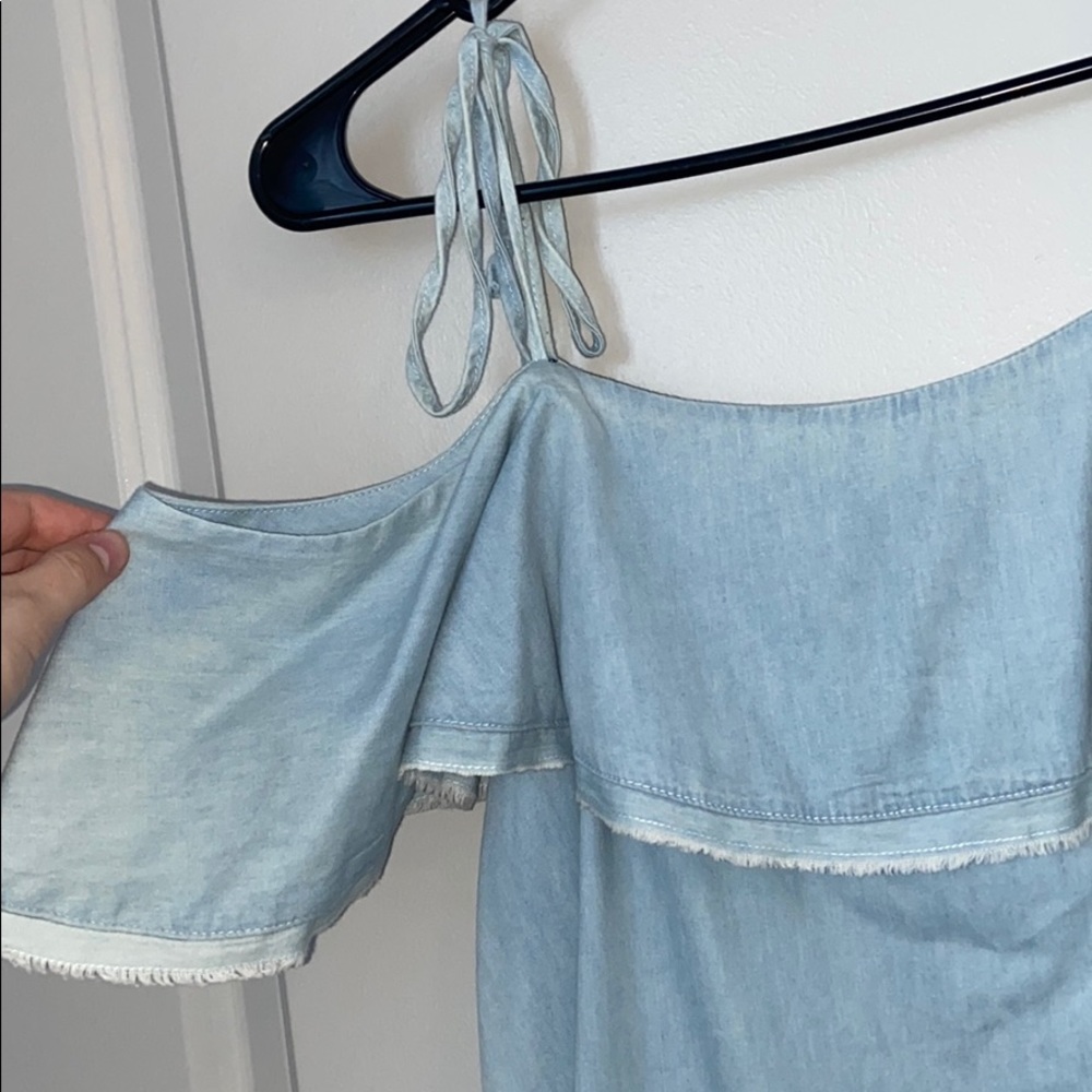 Denim Off the shoulder dress
